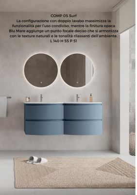 Composizione bagno SURF 5 blu mare
