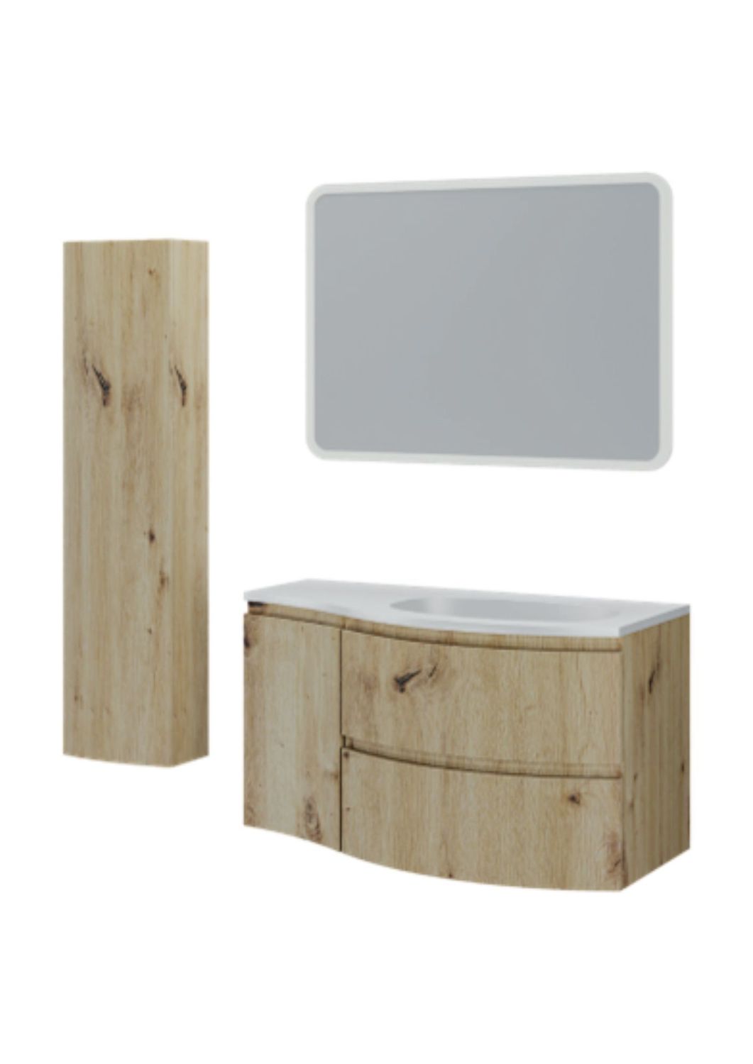 Composizione SURF 7 rovere oro