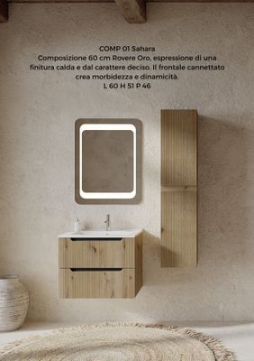 Composizione bagno SAHARA 1 rovere oro 60 CM