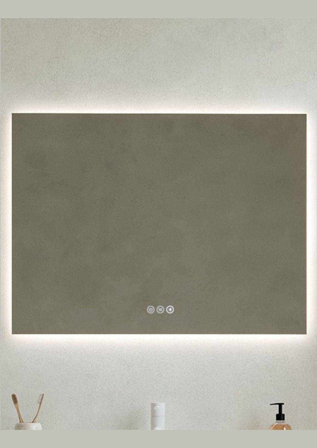 Specchio con led, bluetooth e anti condensa