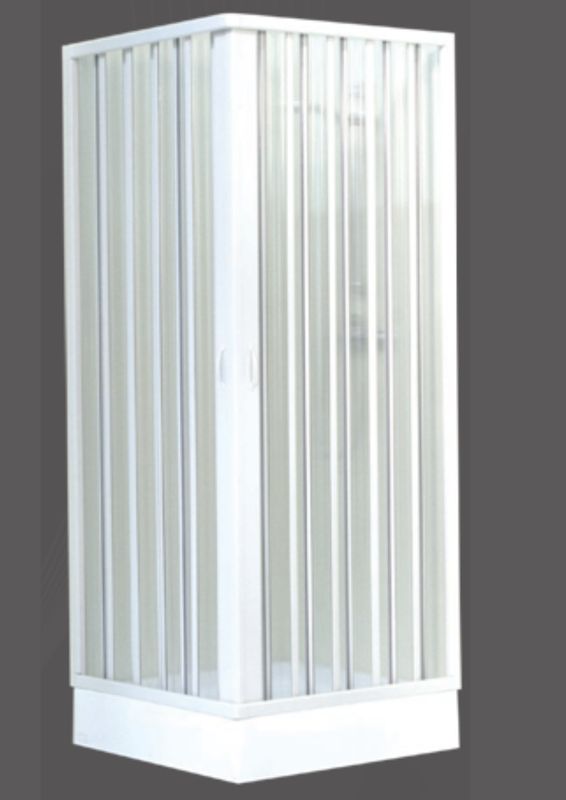 BOX DOCCIA ANGOLARE A SOFFIETTO IN PVC