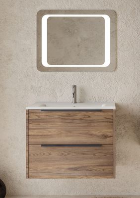 MOBILE CON LAVABO  DA 80 CM COLORE TABACCO - ETERNA 1