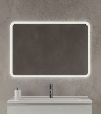 SPECCHIO RETTANGOLARE CON FASCIA LED