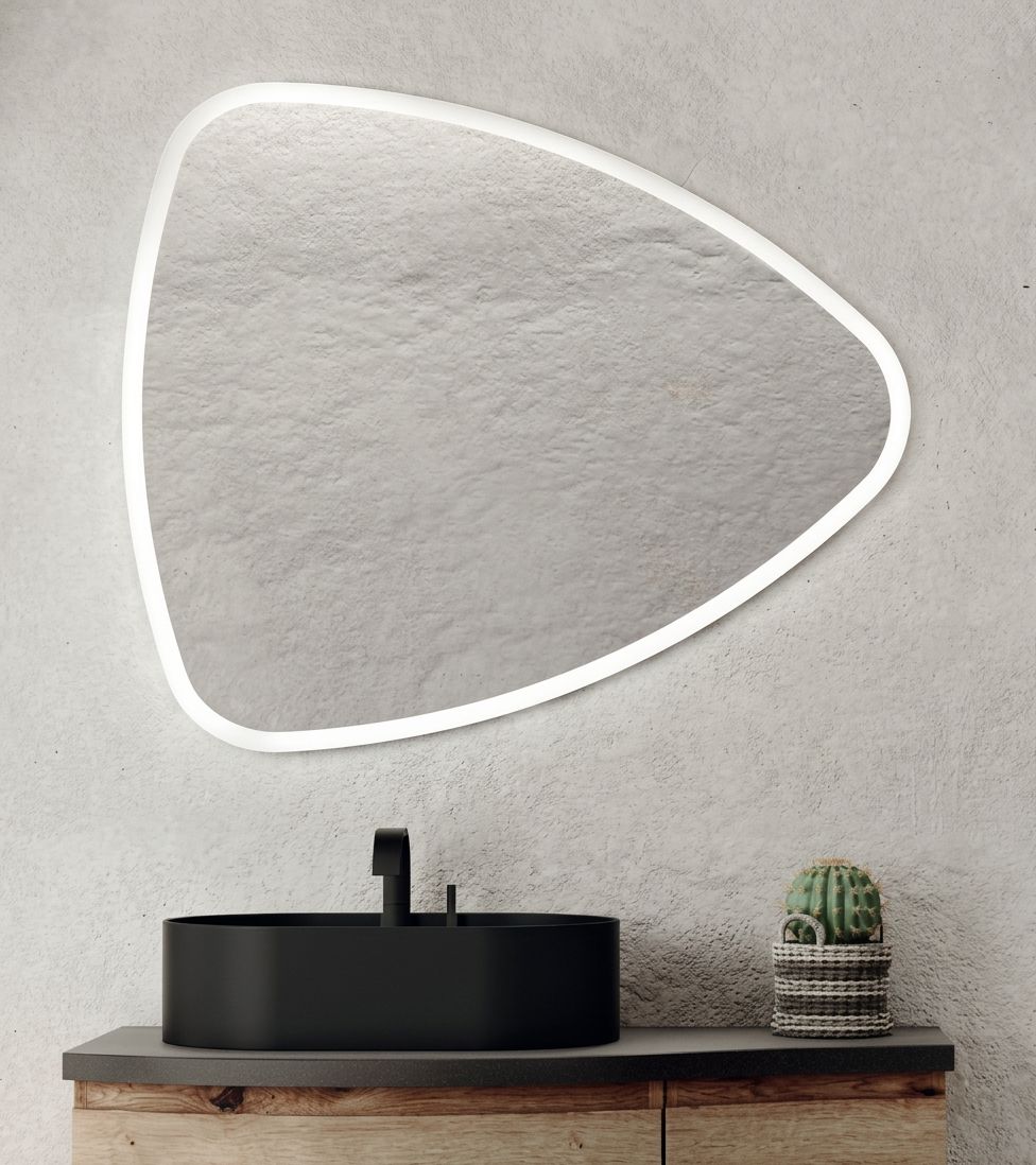 SPECCHIO CON FASCIA LED 100X85 CON FASCIA LED REVERSIBILE