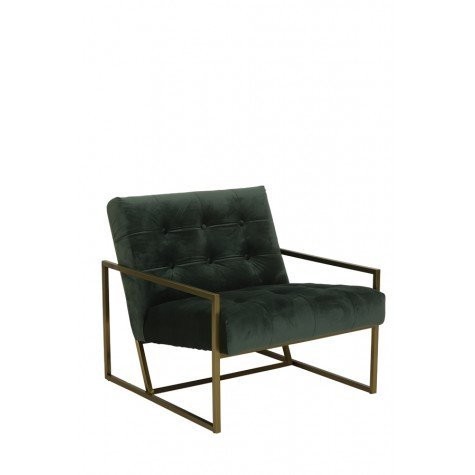 Green and gold velvet chair online