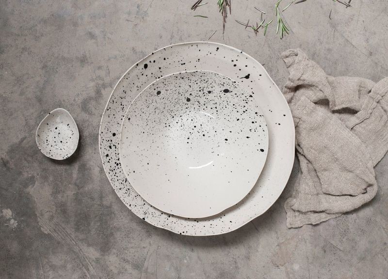 Ama' Splatter Serving Bowl Small