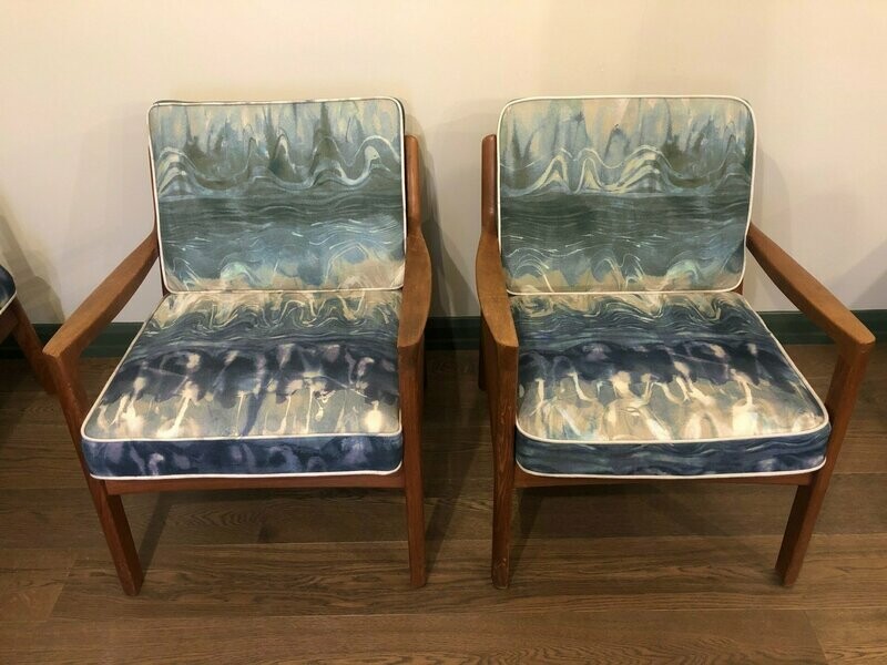 Ole Wanscher Vintage Pair of  Armchairs