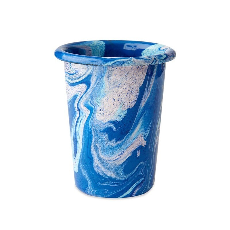 Enamel Marble Tumbler  Cobalt