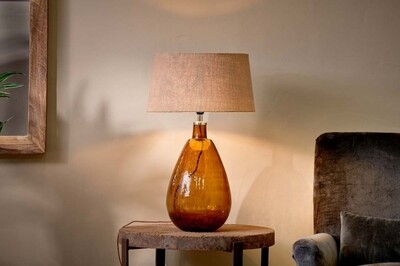 Baba Glass Lamp - Burnt Amber - Large Tall