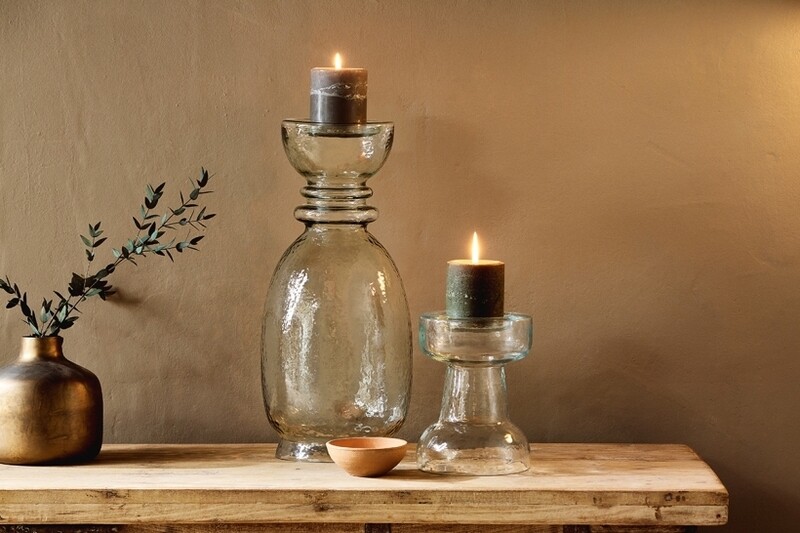 Hapua Glass Candle Holder - Clear