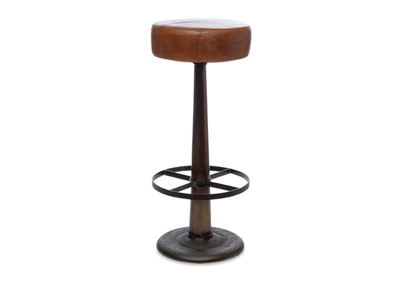 Narwana Bar Stool Tan Leather