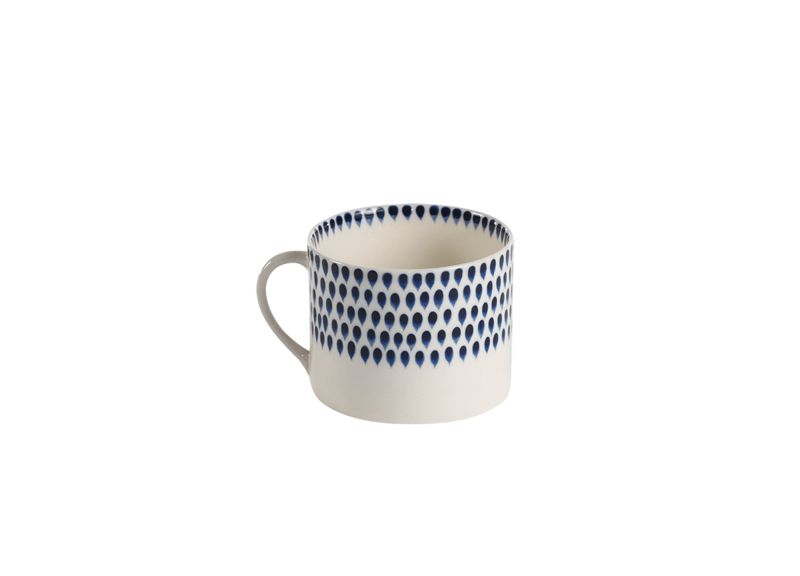 Indigo Drop Mug Short