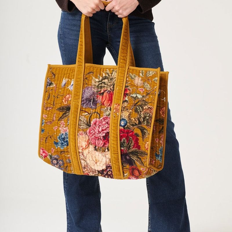 Large Velvet Tote Bag
