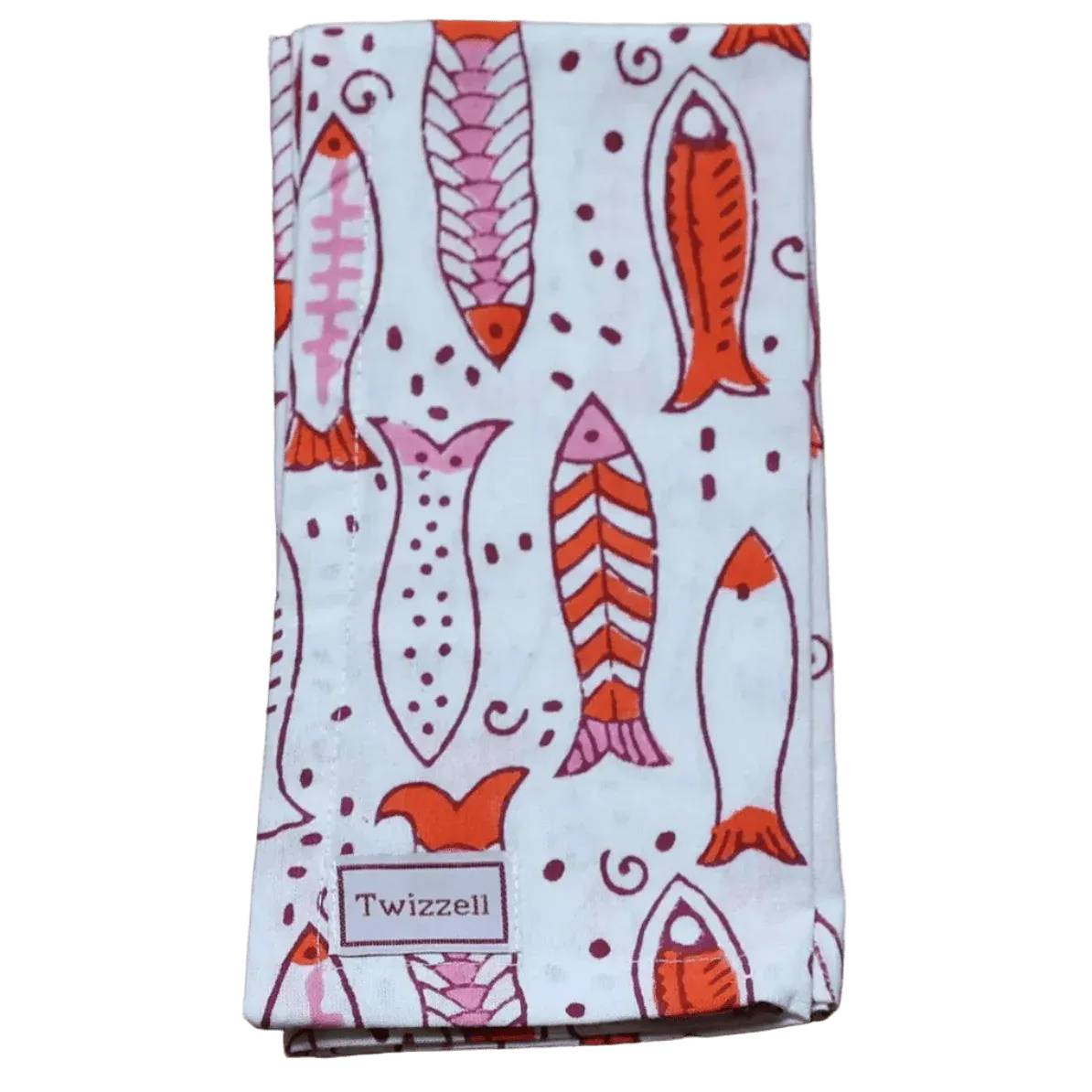 PINK FISH SPRITZ NAPKIN X 4