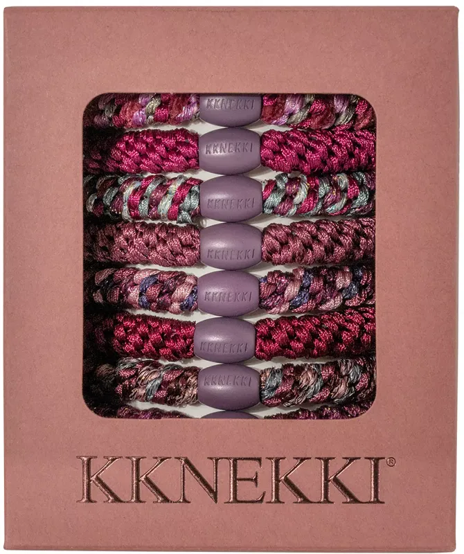 KKNEKKI - PLUM EDITION • 8 HAIR TIES