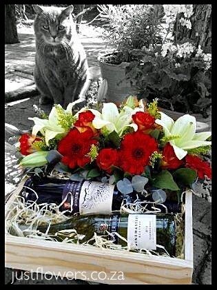 Wine & Flowers.