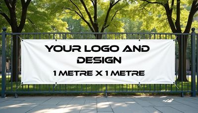 Outdoor banner 1 metre x 1 metre