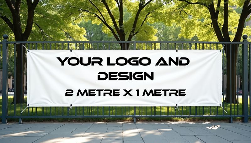 Outdoor banner 2 metre x 1 metre