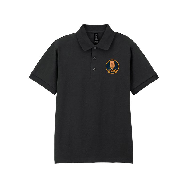 Doggo in the cab polo shirt with logo