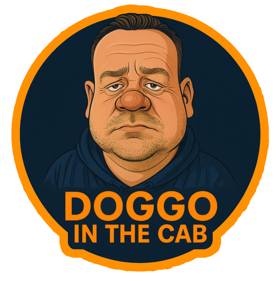Doggo in the cab sticker