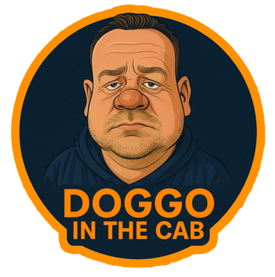 Doggo in the cab sticker