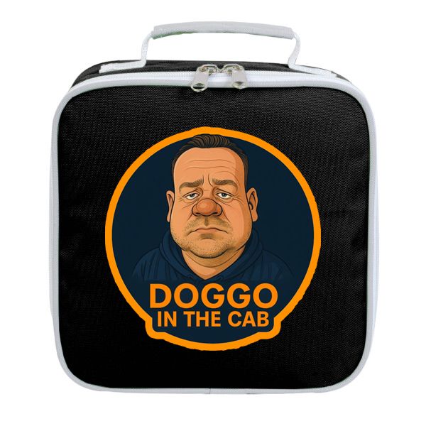Doggo in the cab cooler lunch bag