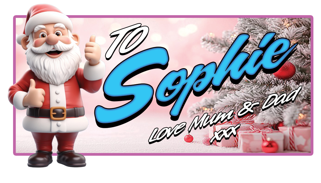 Personalised Christmas present labels