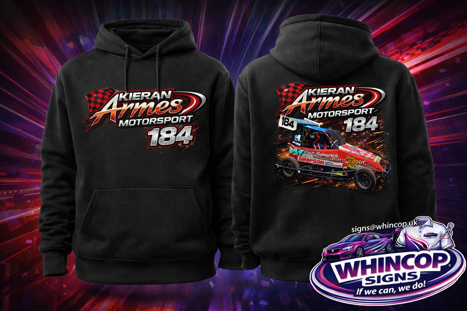 Kieran Armes 184 Hooded Sweatshirt