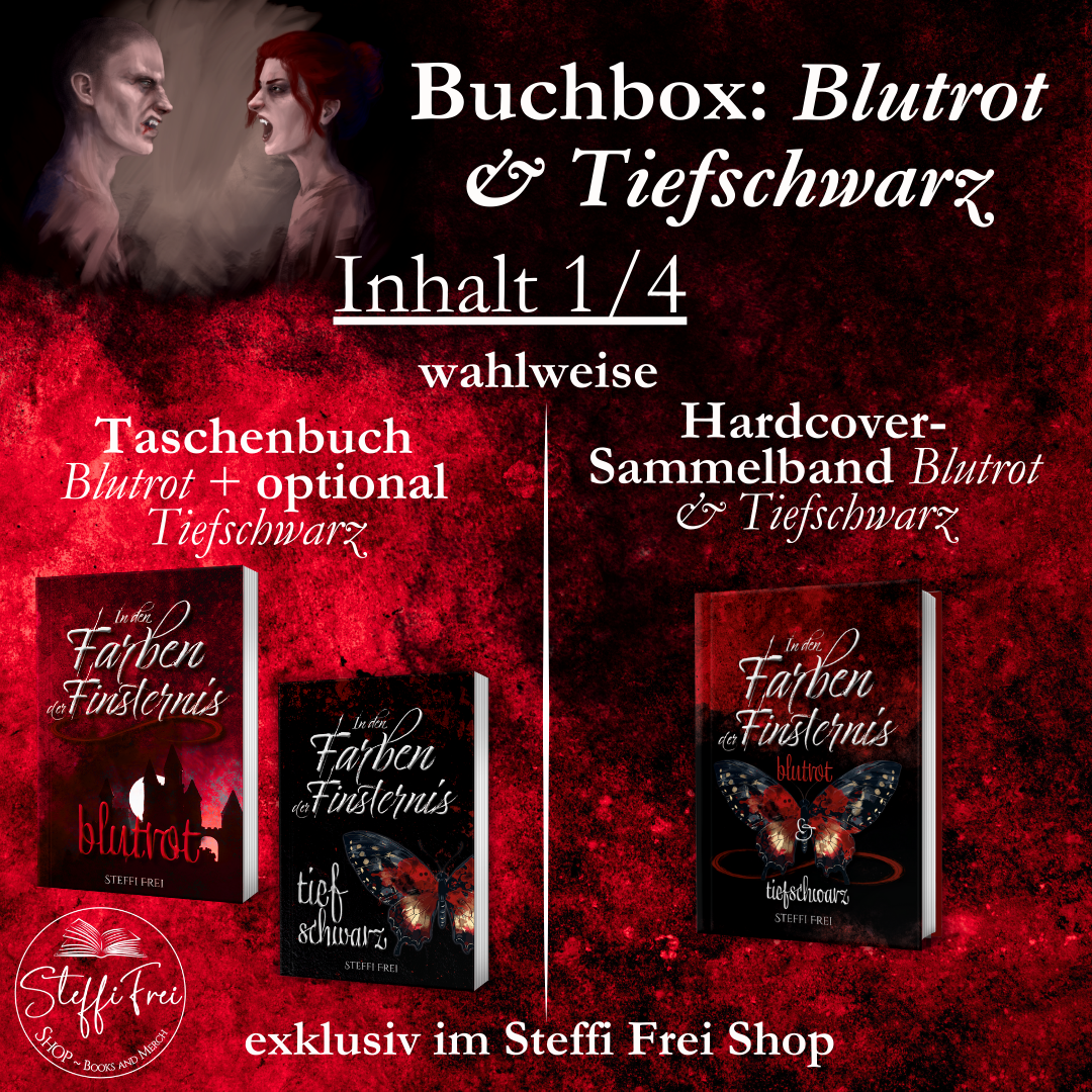 Buchbox Blutrot & Tiefschwarz