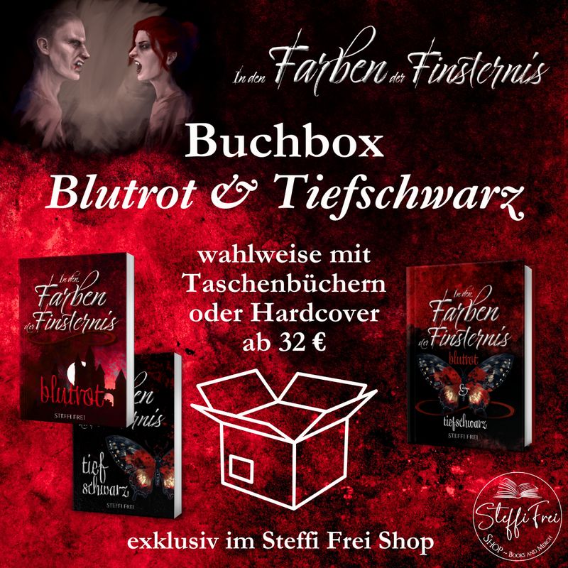 Buchbox Blutrot & Tiefschwarz