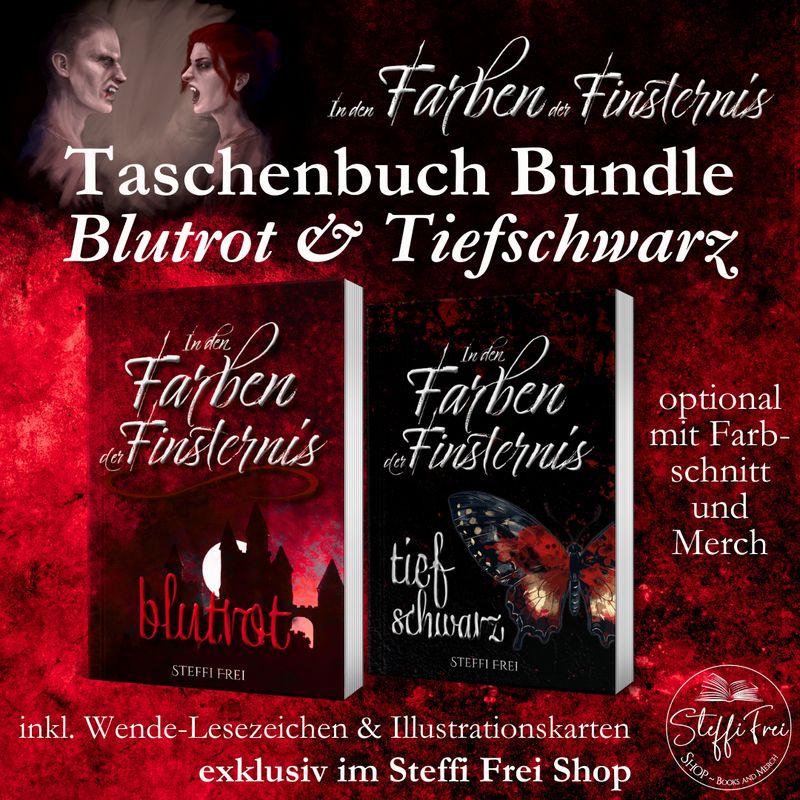 Taschenbuch-Bundle: In den Farben der Finsternis: Blutrot und Tiefschwarz (Band 1 und 2 im reduzierten Set)