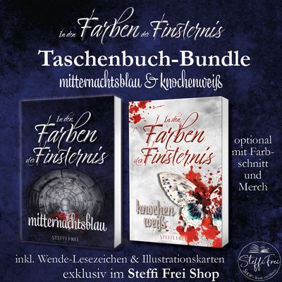 Taschenbuch-Bundle: In den Farben der Finsternis: Mitternachtsblau und Knochenweiß (Band 3 und 4 im reduzierten Set)