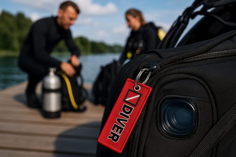 Schlüsselanhänger „DIVER“ – mit Taucherflagge