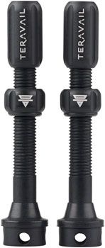 Teravail Alloy Tubeless Valves - Pair, 48mm,  Matte Black