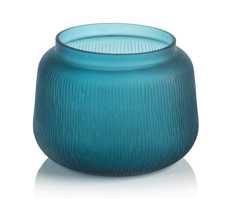 Small Aegean Blue Glass Vase