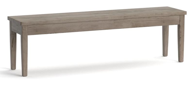 Solid Maple Dining Bench in a Stained Finish 60”W x 14”D x 18”H
