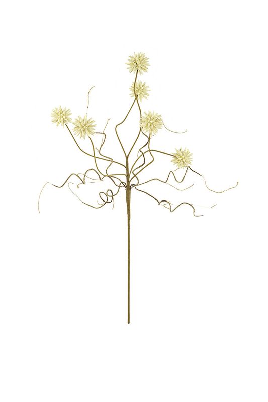 36.5" Faux White Botanical Stem