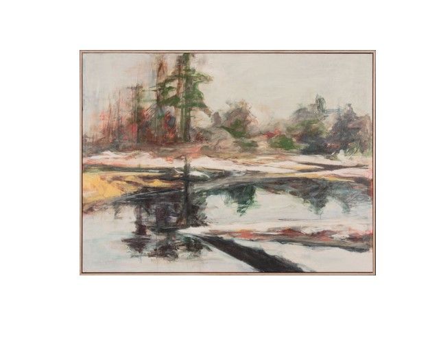 Framed Mountain Landscape Giclee 40"W x 30"H