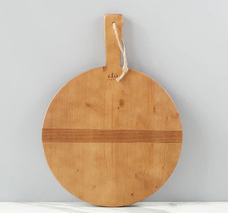 15"Dia. Round Reclaimed Pine Charcuterie Board