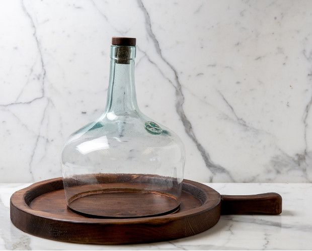 Medium European Clear Glass Cloche