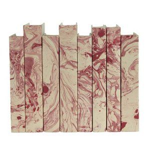 Marble Pink and White Hardcover Book