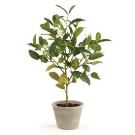 Faux Potted Lemon Topiary