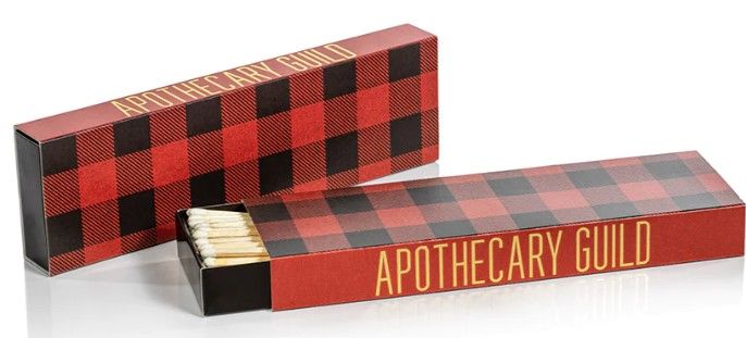 8" Matches in Plaid Box