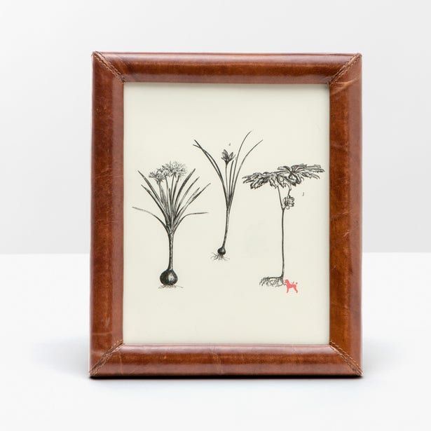 8" x 10" Tobacco Leather Picture Frame