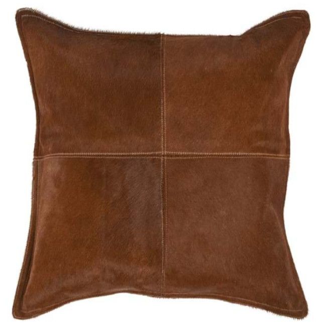 20" x 20" Chestnut Hide Pillow