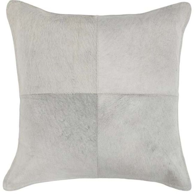 20" x 20" Ivory Hide Pillow