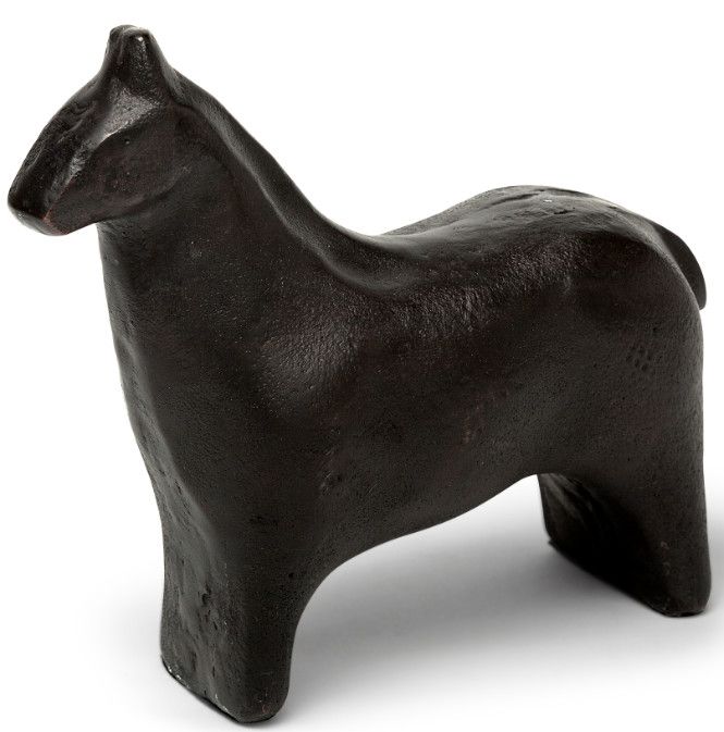 Black Horse Figure 7"L x 2.3"W x 6"H