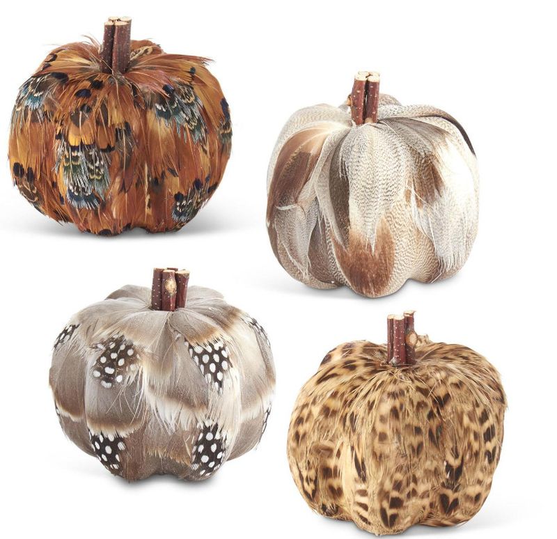 Feather Pumpkin 3.25"