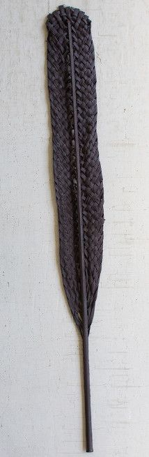 Woven Black Leaf