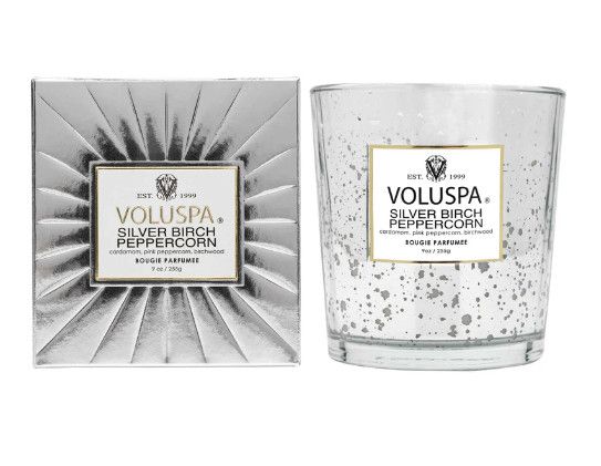 Silver Birch Peppercorn Classic Candle